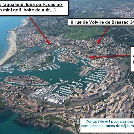 Cap D'Agde Studio Cabine 6 Pers. + Terrasse + Parking Prive + Clim Εξωτερικό φωτογραφία